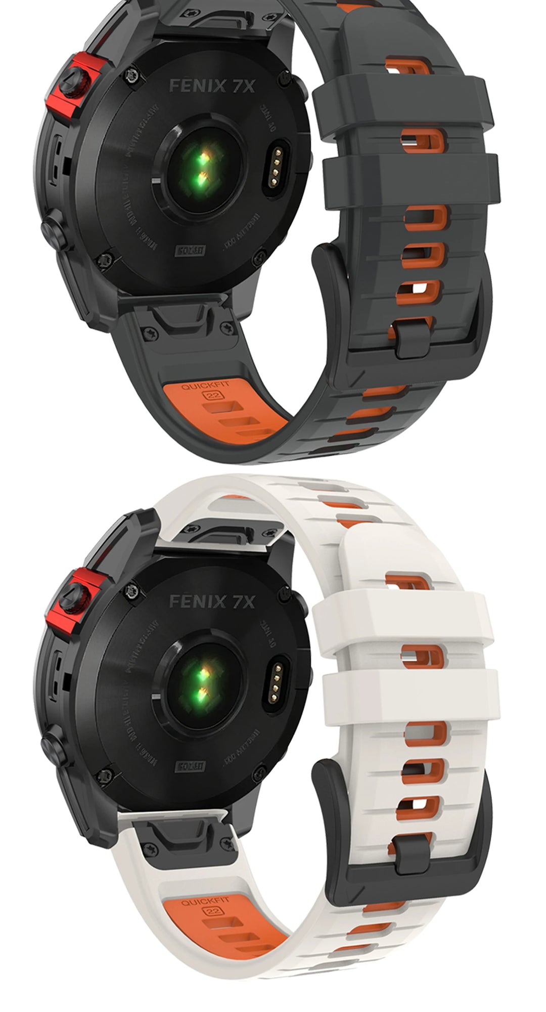 QuickFit Silicone Strap for Garmin Fenix, Epix & Enduro (22-26mm)