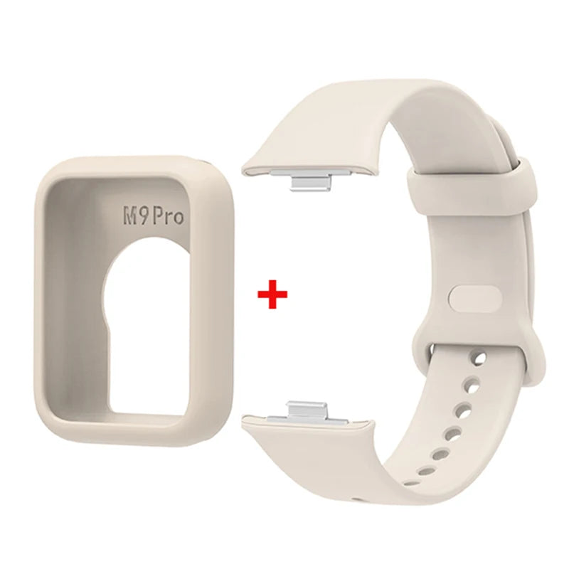 Silicone Strap with Protective Case for Xiaomi Mi Band 9 Pro