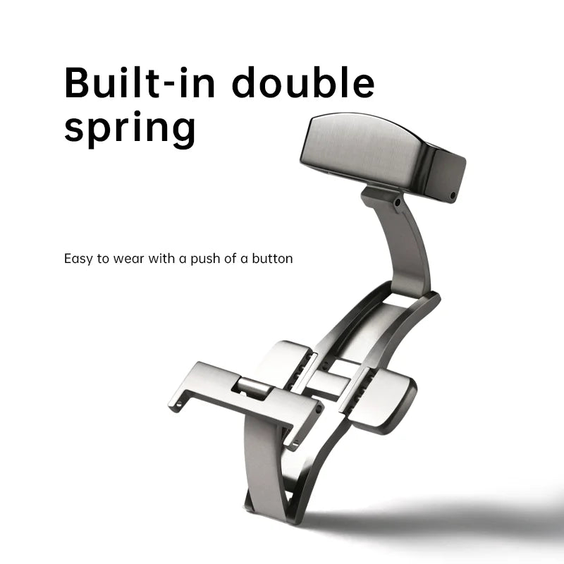 Maikes Stainless Steel Butterfly Watch Buckle 18-20mm