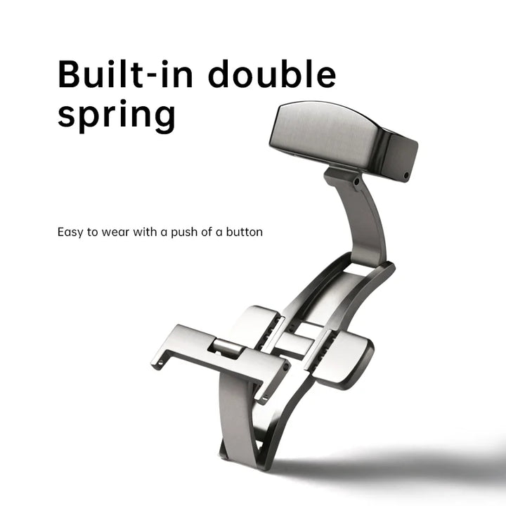 Maikes Stainless Steel Butterfly Watch Buckle 18-20mm