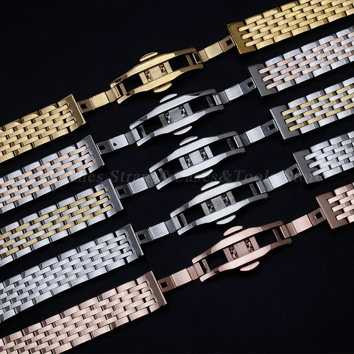 Solid Stainless Steel Wacth Strap for Tissot for Longines for Citizen for Seiko Watch Band 12/13/14/15/16/17/18/19/20/22/23/24mm