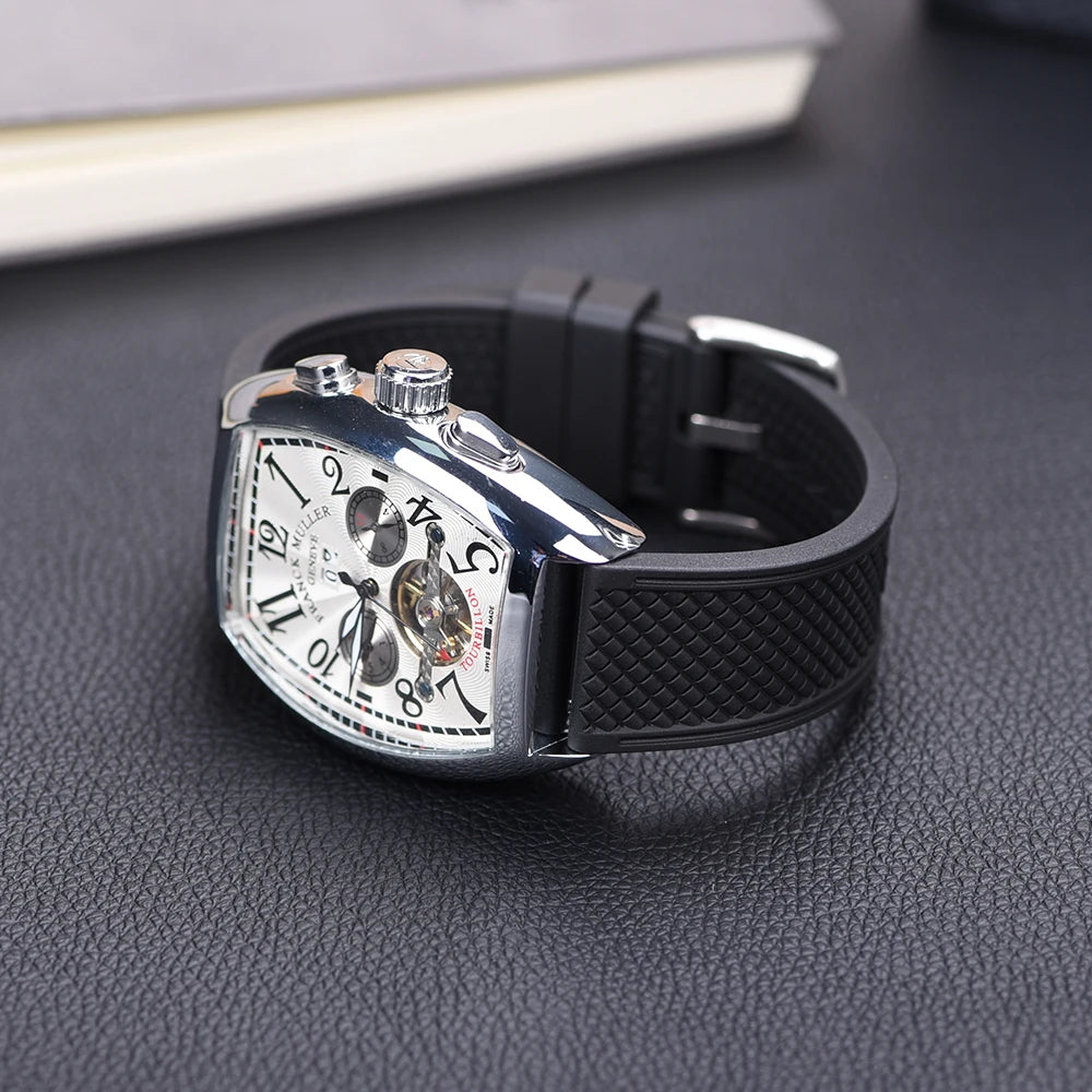 NATOBELT Bullet Shape HAISCH FKM Rubber Watch Strap 18mm 20mm 22mm 24mm Quick Release WatchBand Diving Waterproof Wristband