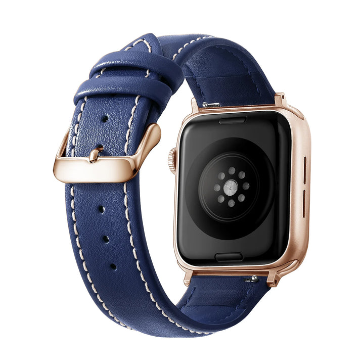 Genuine Leather Apple Watch Band 40–49mm for iWatch Series 3–8 & Ultra