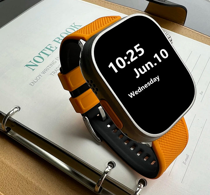 New Silicone Rubber Apple Watch Band 38–45mm