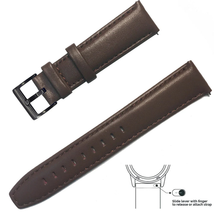 Vintage Genuine Leather Watch Strap 20/22mm