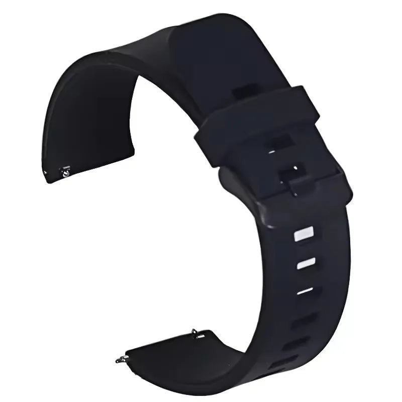 Universal Silicone Rubber Watch Strap – 20/22/24mm Soft Link Bracelet