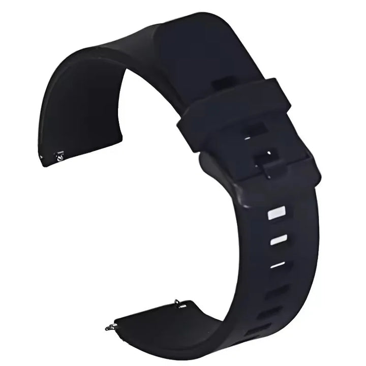 Universal Silicone Rubber Watch Strap – 20/22/24mm Soft Link Bracelet
