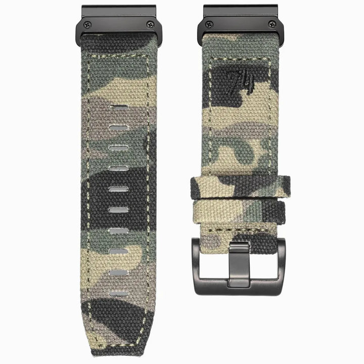 HEMSUT Canvas Quickfit Watch Band for Garmin (22-26mm)