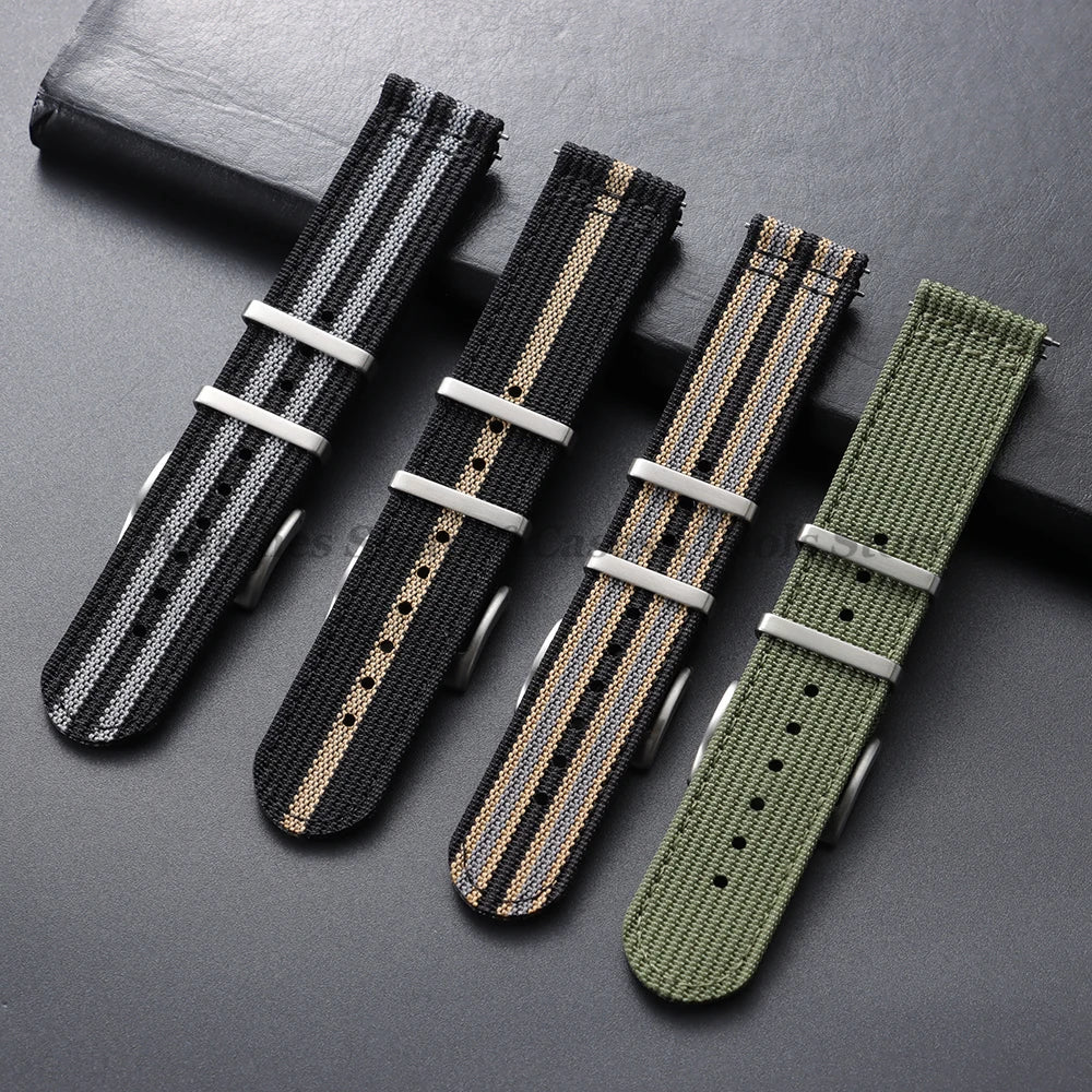 Soft Nylon Strap (20–22mm) – Quick Release Sport