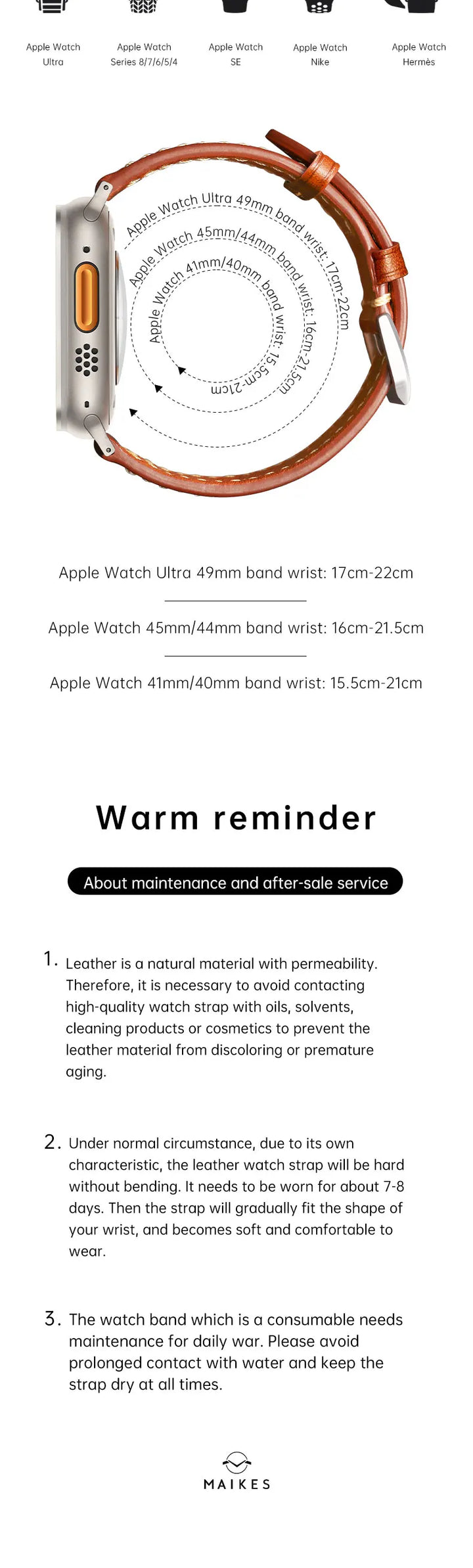 2023New Apple Watch Strap Ultra 2 49mm Series 9 8 7 6 SE 45mm 44mm 41mm 40mm Vegetable Calf Leather Bands For Apple Watch