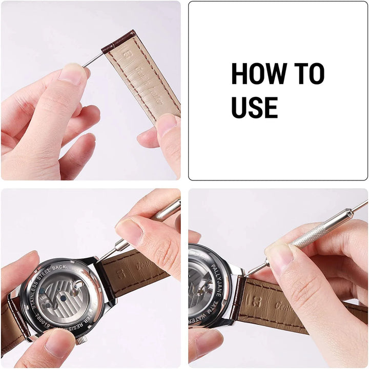 20pcs Stainless Steel Watch Spring Bars – Full Size Repair Kit (10-26mm)