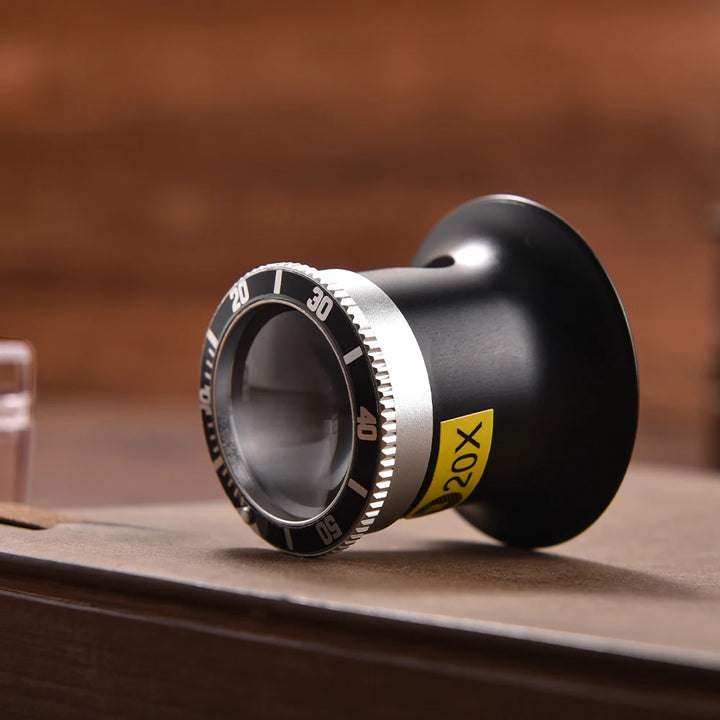 JUELONG Aluminum Alloy Premium Quality 5X/10X/20X Watch Collectors Eye Loupe For RLX SubMariner And GMT Series