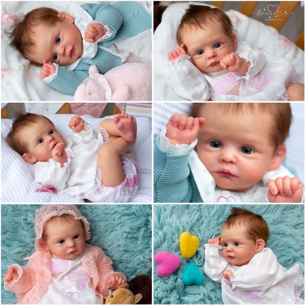 20″ Joleen Unpainted Vinyl Reborn Baby Doll Kit with Eyes