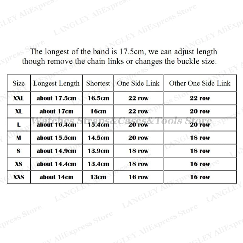 Shark Mesh Steel Watch Strap – 18–24mm for Seiko & Omega, Sport/Diving