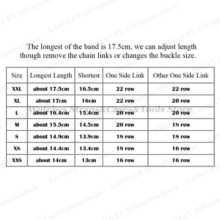 Shark Mesh Steel Watch Strap – 18–24mm for Seiko & Omega, Sport/Diving