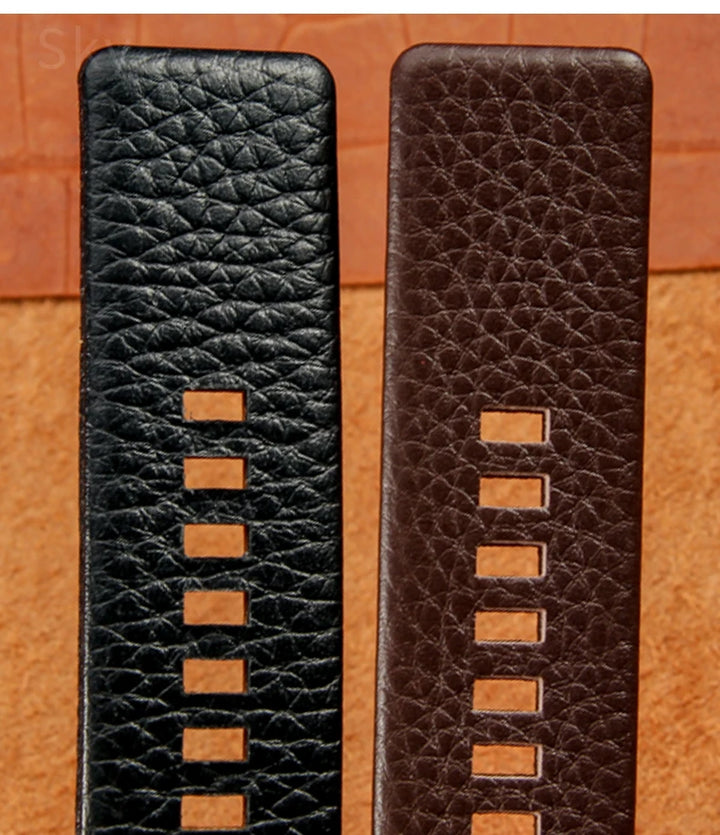 Genuine Leather Diesel Watch Strap 26–28mm (Waterproof Litchi Pattern)