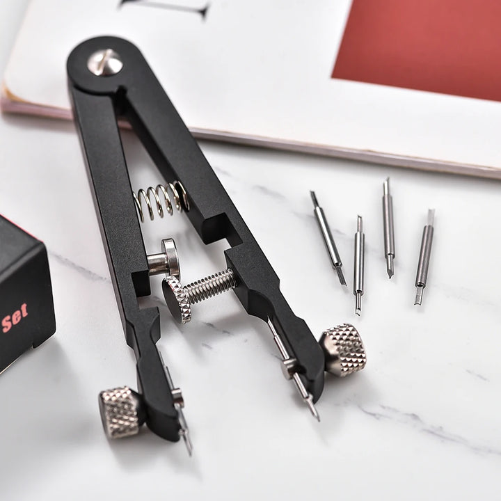 Stainless Steel Watch Spring Bar Pliers & Tweezer Tool Kit