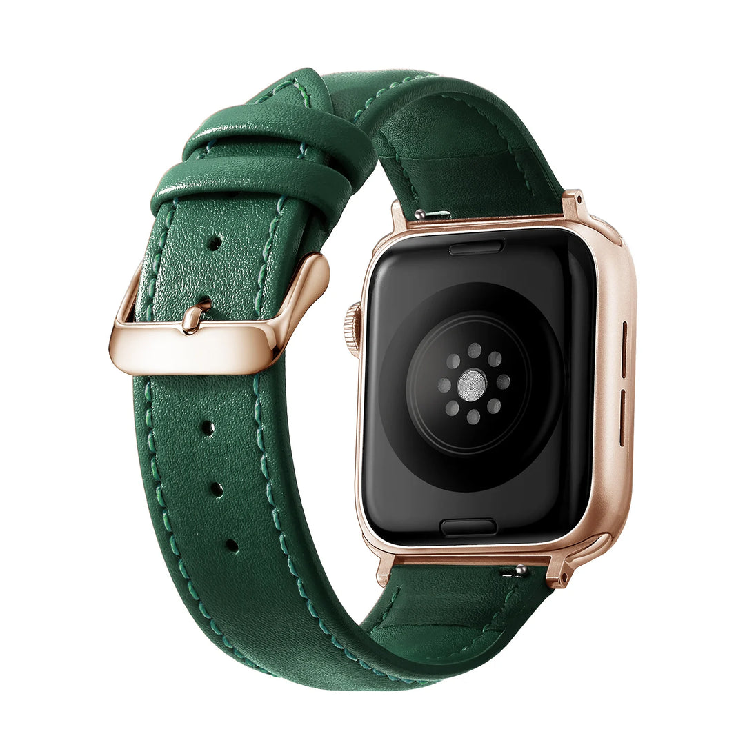 Genuine Leather Apple Watch Band 40–49mm for iWatch Series 3–8 & Ultra