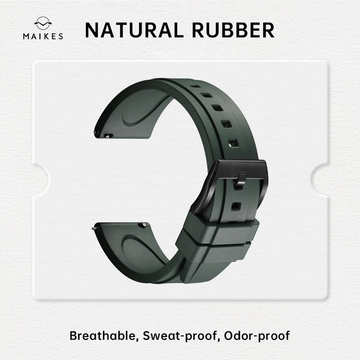 Quick Release Rubber Watch Strap 19mm 20mm 21mm 22mm 23mm 24mm Accessories Smart Watch Band For ROLEX IWC OMEGA Bracelet