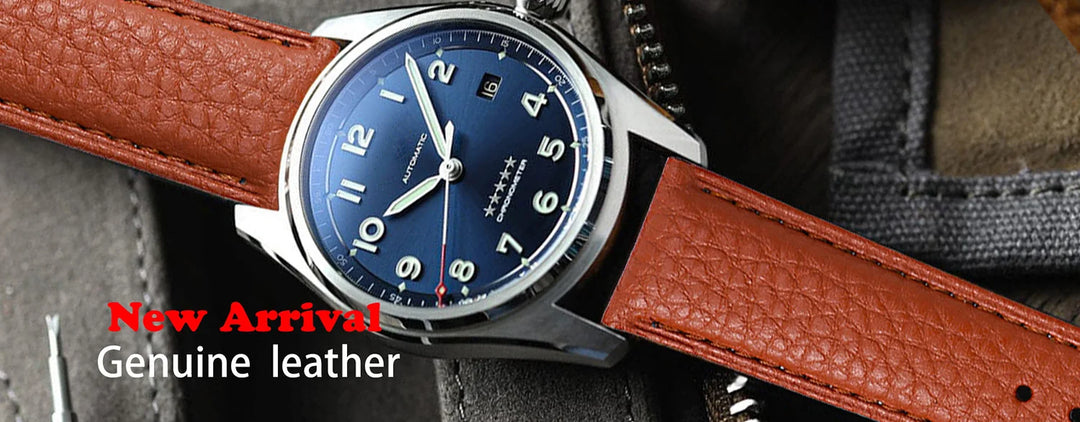 SAMCO Leather Watch Band 12–24mm (With Tool)
