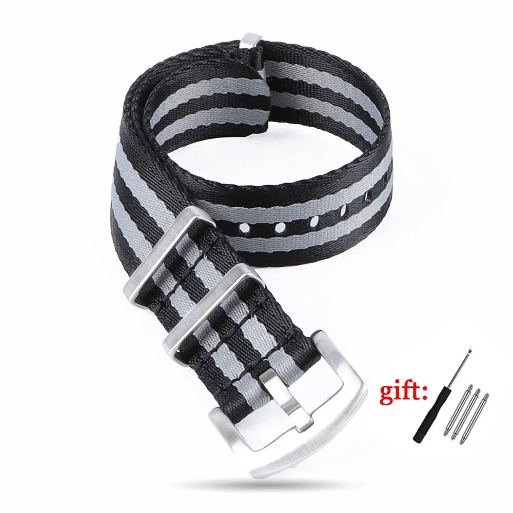 Nylon Military Watch Strap 18/20/22mm (Sport Band)