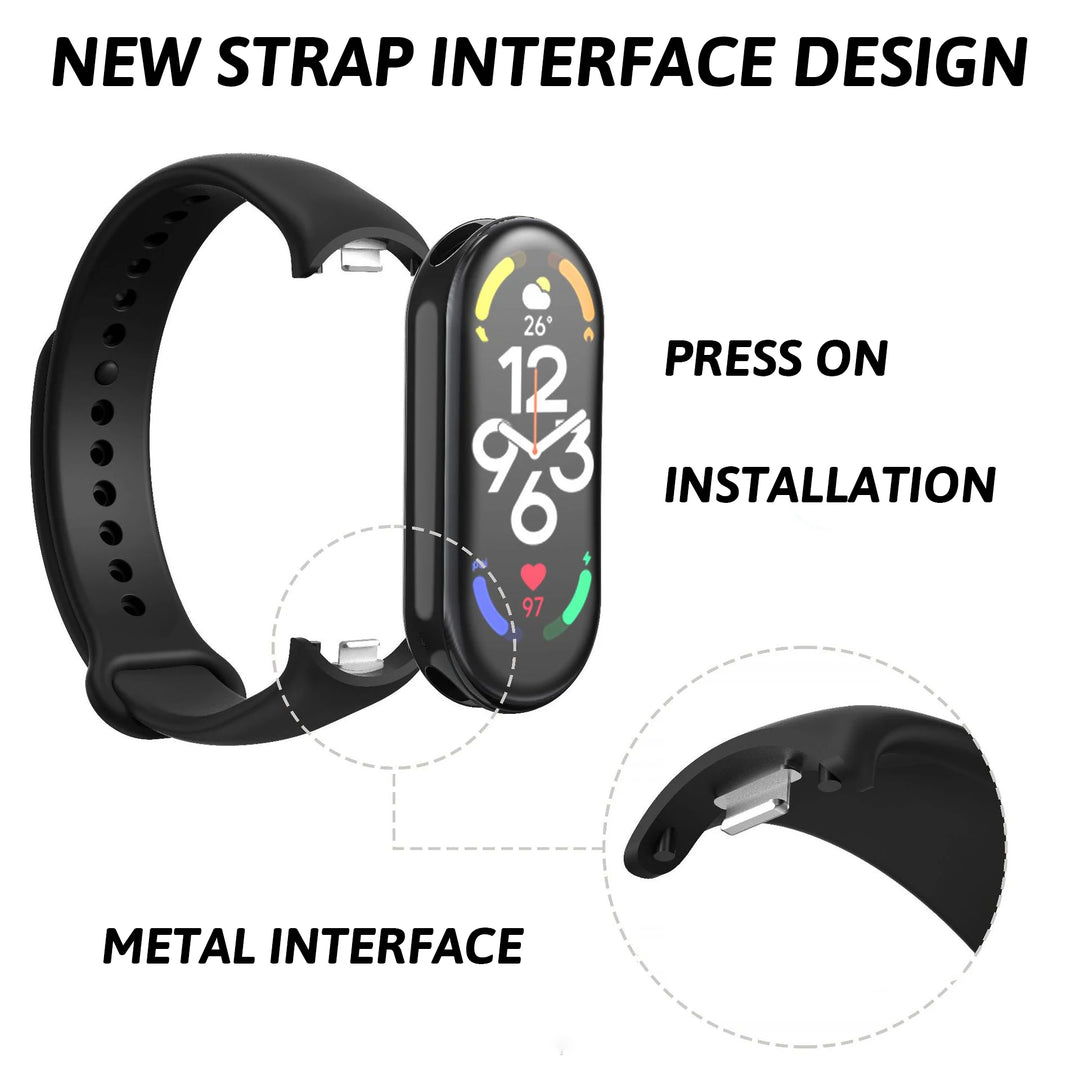 Silicone Sport Strap for Xiaomi Mi Band 8-10