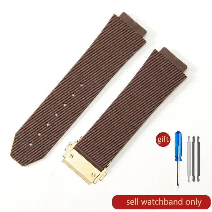 Silicone Rubber Watch Strap for Hublot (26×19mm, 24×17mm)