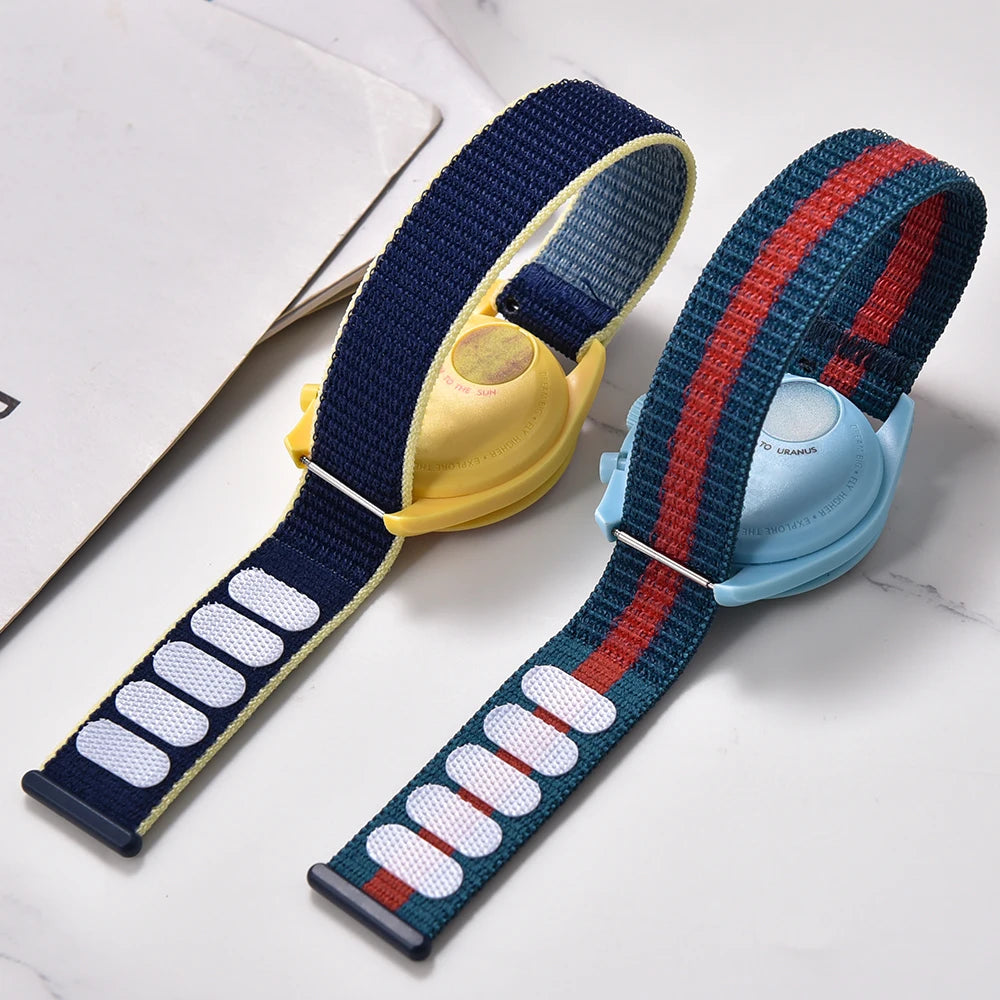 NATOBELT Hook Loop Adjustable For Comfort Delugs Nylon Sailcloth Strap Elastic Watch Strap 20mm 22mm Quick Release Watchbands