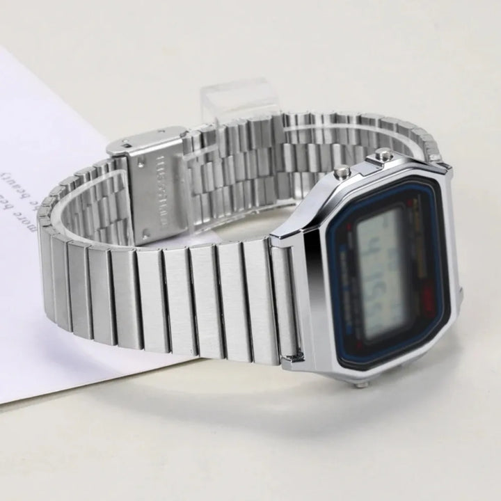 Stainless Steel Watch Strap for CASIO F-91W/A158 Series – 18/20mm Ultra-Thin