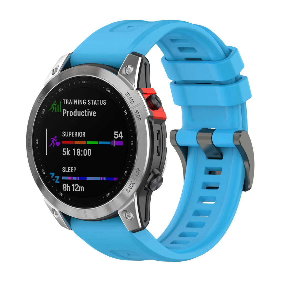 Silicone QuickFit Watch Strap 20/22/26mm for Garmin Fenix & Forerunner Series
