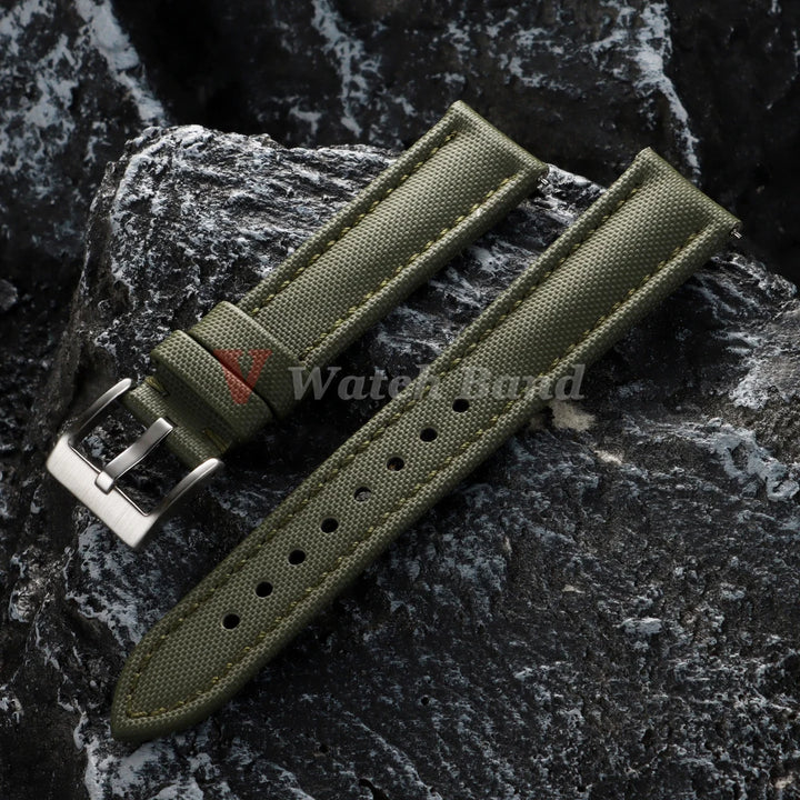 Waterproof Sailcloth Watch Band Premium Sailcloth Strap 18mm 19mm 21mm Durable Nylon Quick Release Bracelet 20mm 22mm Wristbelt