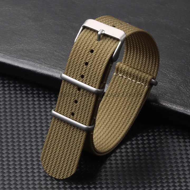 High-Quality Nylon Watch Strap 18/20/22mm (Military Style)