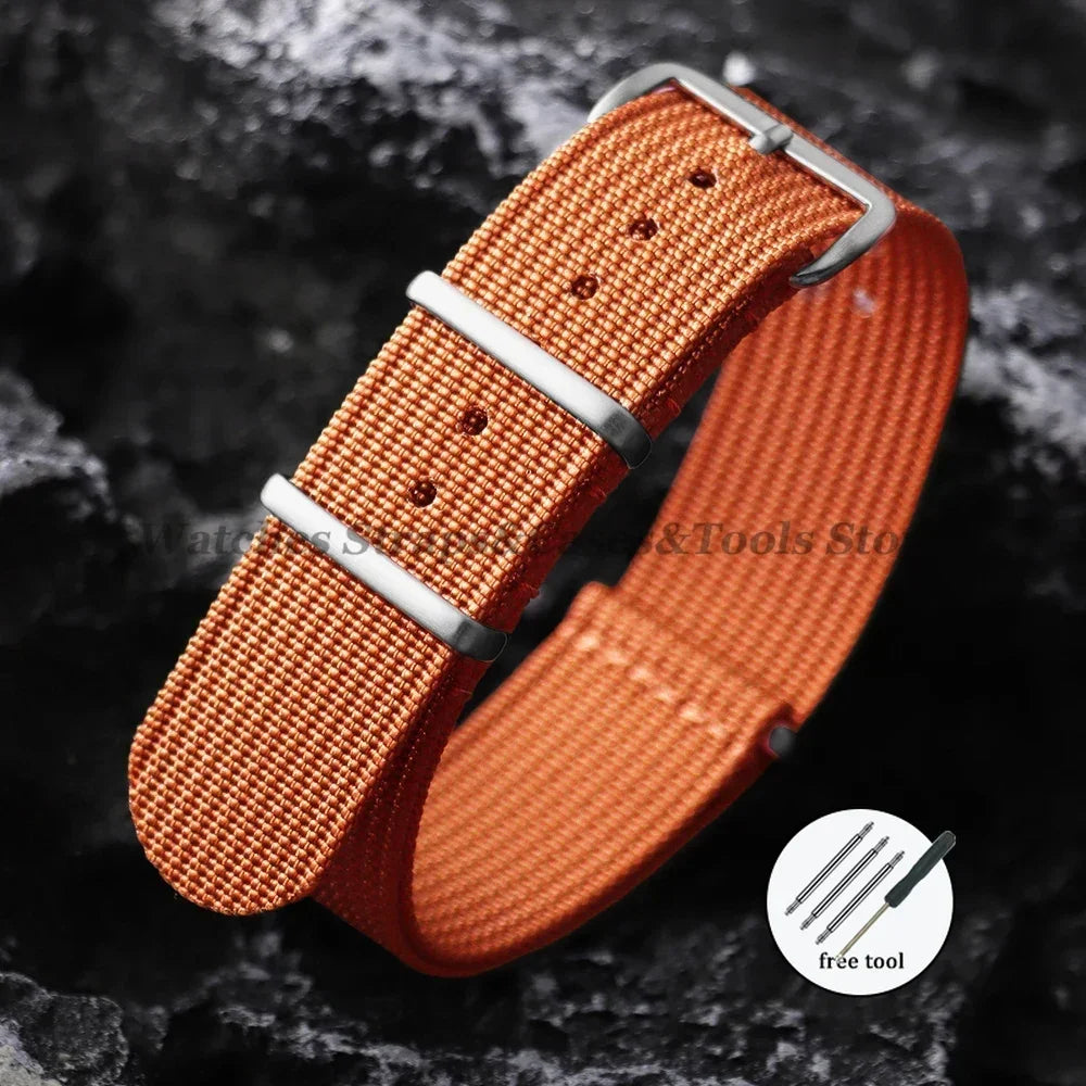 Braided Nylon Strap 18mm 19mm 20mm 22mm for Huawei Watch GT3/GT4 46mm Black Green Grey Blue Soft Breathable Men Women Watchbands