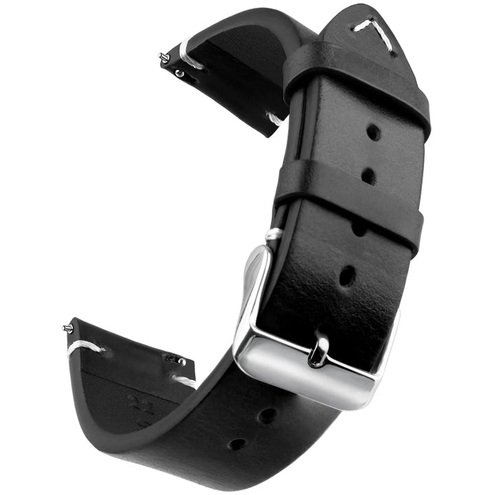 Wax Genuine Leather Watch Band 18–24mm