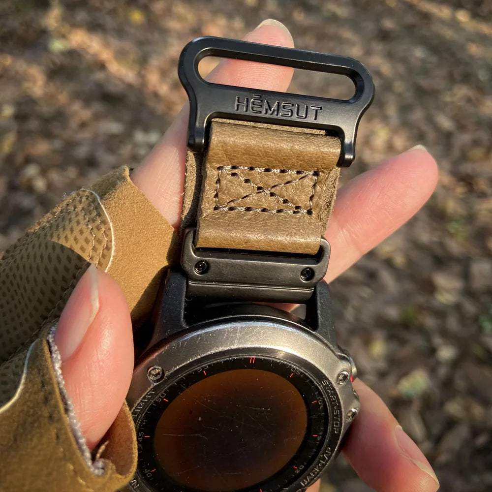 For Garmin Watch Band Leather Quickfit 20 22 26mm Retro Cowhide Straps Compatible Fenix Tactix Epix Instinct Quatix