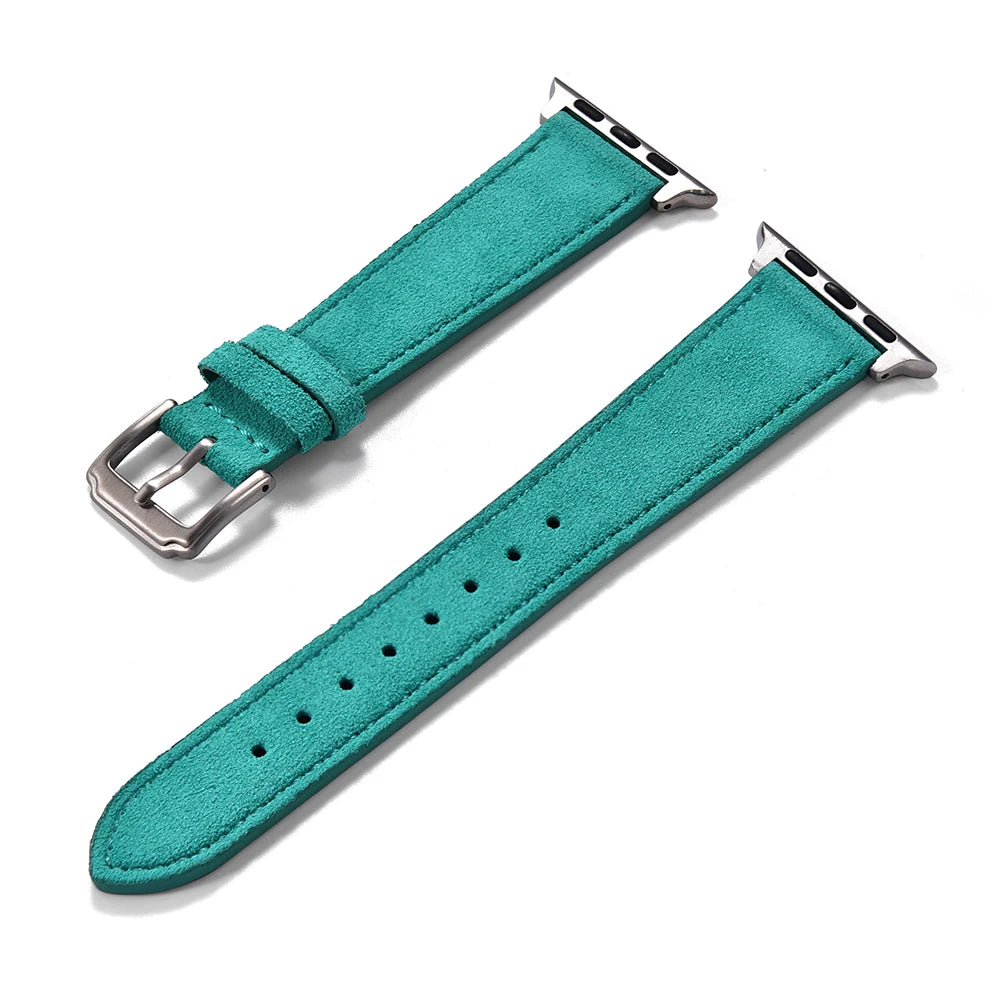 Soft Suede Leather Strap For Apple Watch Band 10 42 46mm 38 44mm 40mm 45mm 49mm for iWatch Series Ultra 2 9 8 7 6 SE 5 Wristband