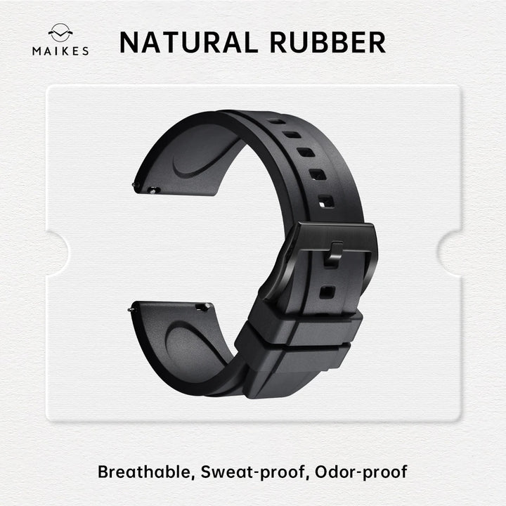 Natural Rubber Watch Band, Quick Release, 20mm 21mm 22mm 24mm, Accessories Watch Strap For LONGINES MIDO TISSOT