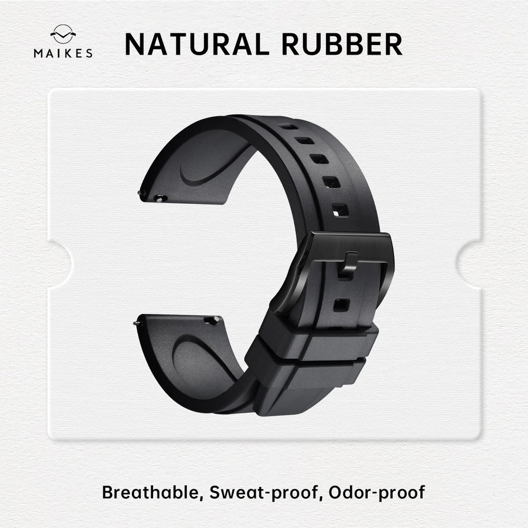 Quick Release Rubber Watch Strap 19mm 20mm 21mm 22mm 23mm 24mm Accessories Smart Watch Band For ROLEX IWC OMEGA Bracelet