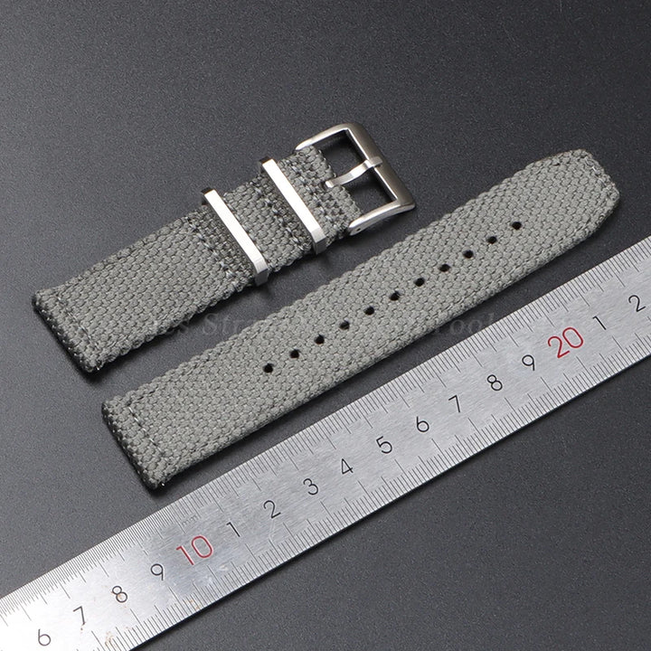 Nylon Cotton Watch Strap for Army Military Wristband 20mm 22mm for Seiko for Omega Weave Quick Release Bracelet Replacement Band