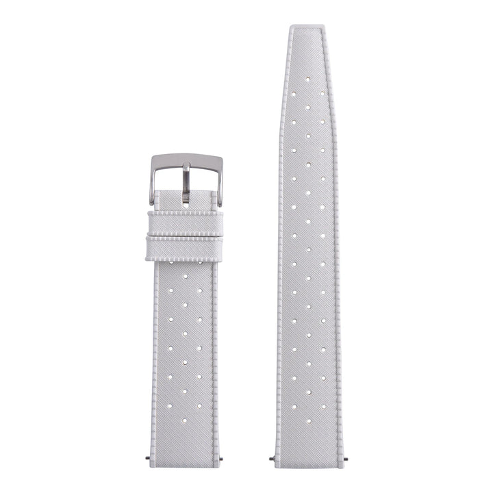White Tropical Waffle CTS FKM Watch Strap Fast Release 20mm 22mm New Fluororubber Traditional Diving Watch Band