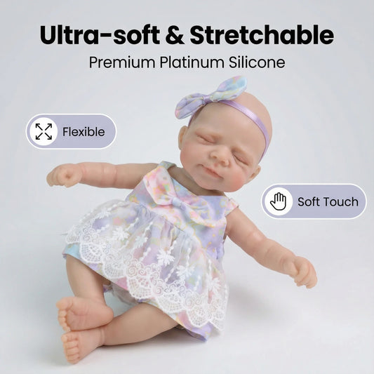 Pascale 12″ Solid Silicone Collectible Doll