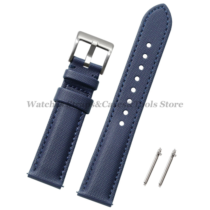 Sailcloth Nylon Watch Band 18mm 20mm 22mm for Huawei Watch Gt4 46mm Waterproof Fabric Watch Strap for Seiko Quick Release Belts