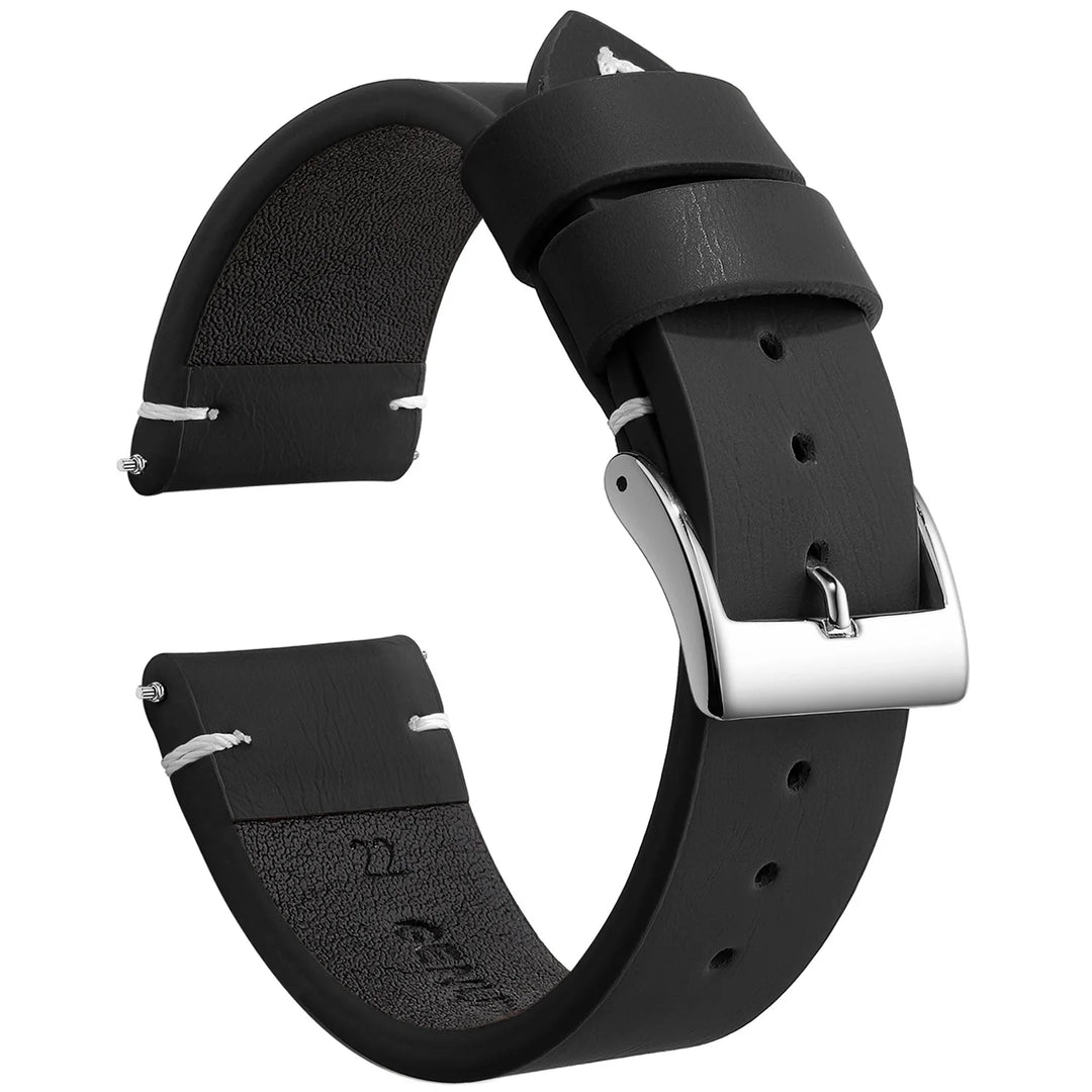 New Sport Vintage Leather Watch Band 18–22mm with Stainless Steel Buckle