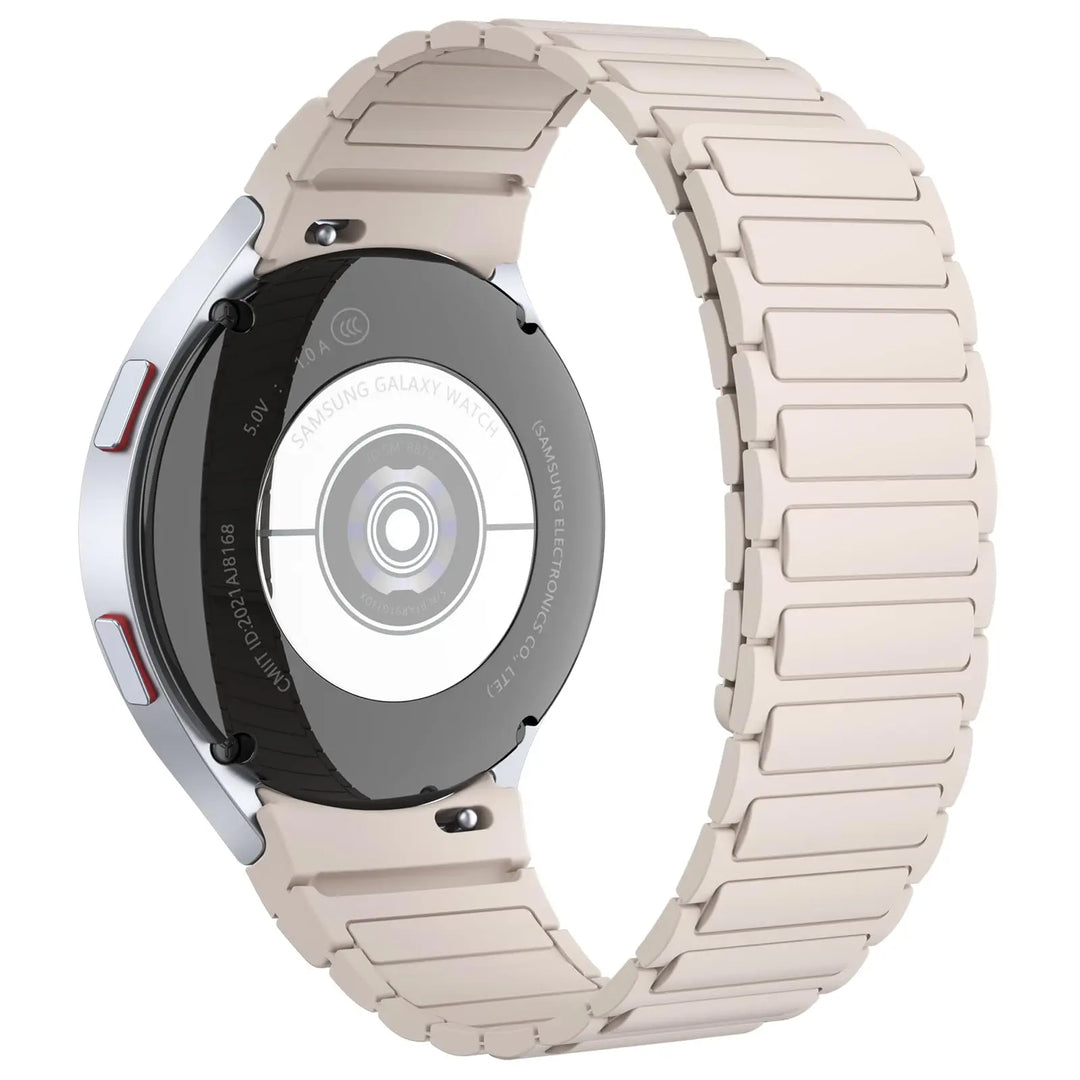 Magnetic Silicone Strap for Samsung Galaxy Watch – 40/44/45mm, No Gaps