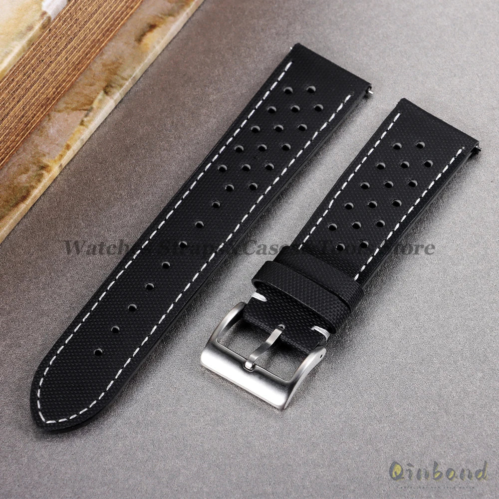 Nylon Sailcloth Watch Strap 18 20mm 22mm Band Waterproof Fabric Premium Watchband Quick Release Wristband Belt Watch Accessories