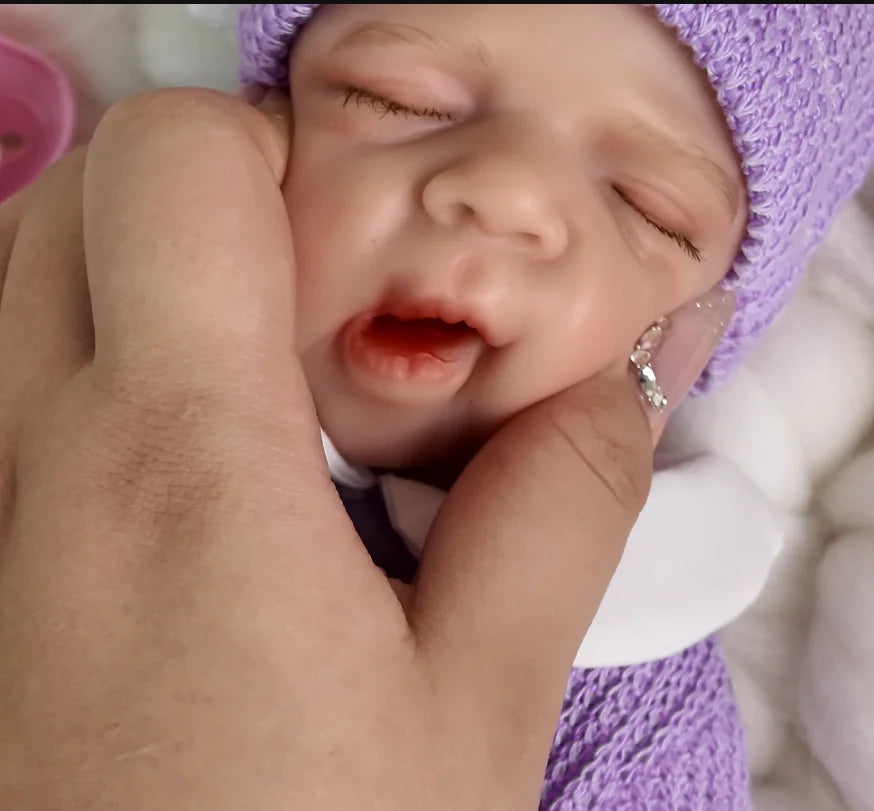 NPK 32 cm Handmade Silicone Reborn Doll — Open Mouth Premie
