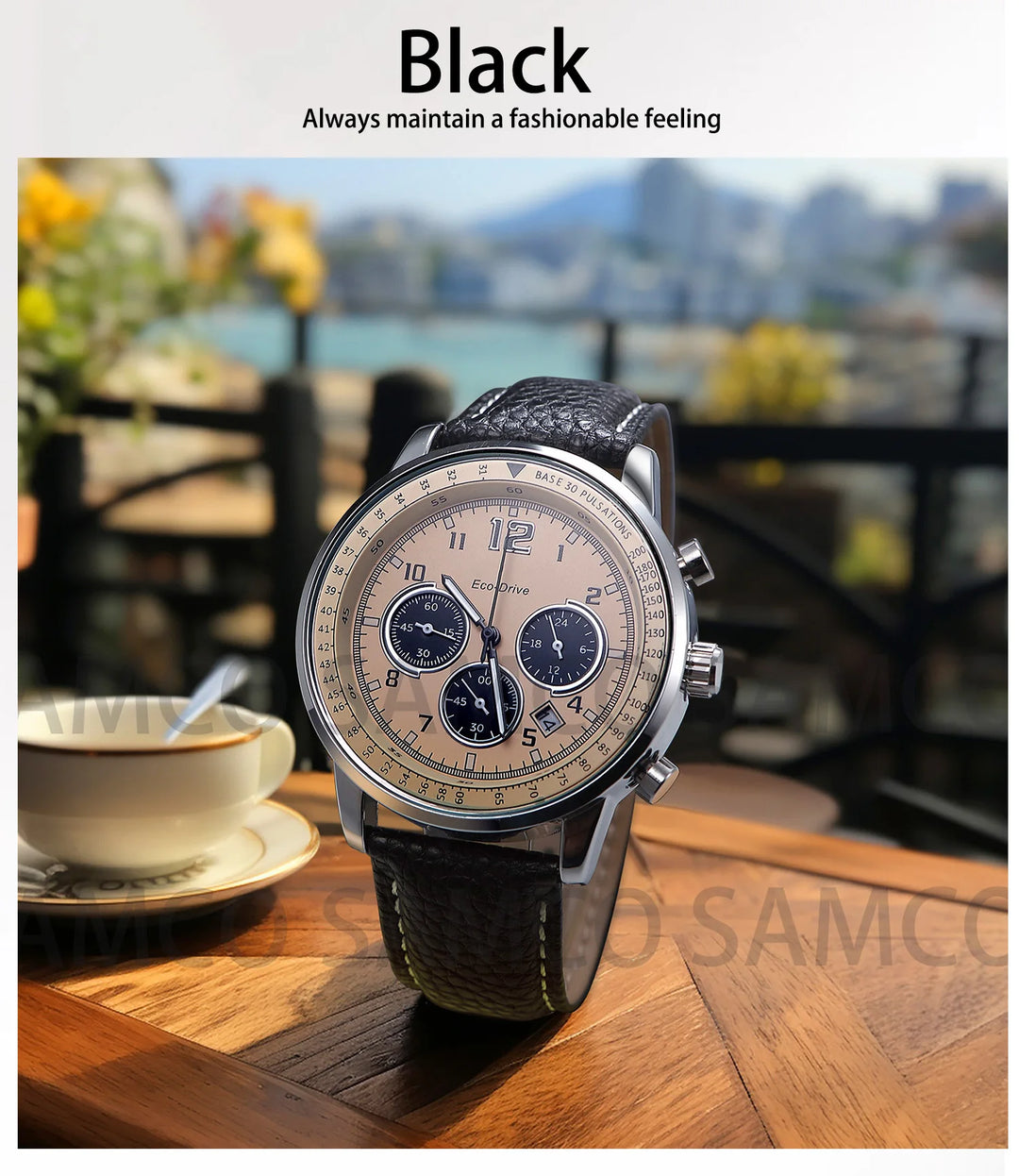 SAMCO Leather Watch Band 12–24mm (With Tool)