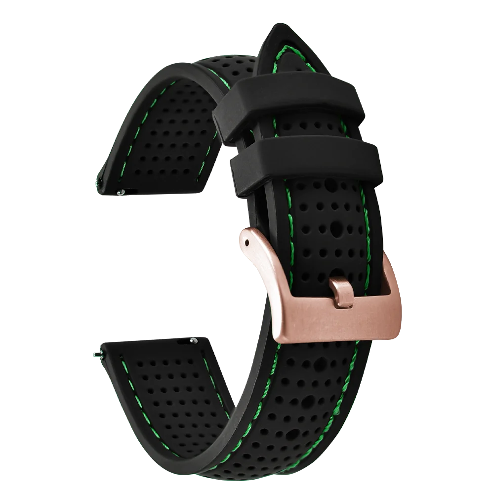 NATOBELT Soft Porous Rubber Watch Strap – Quick Release (18-22mm)