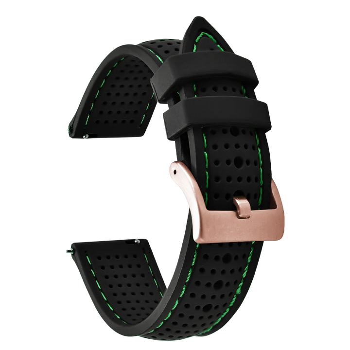 NATOBELT Soft Porous Rubber Watch Strap – Quick Release (18-22mm)