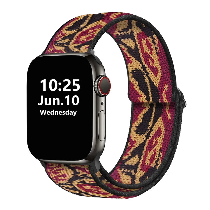 Stretchy Double-Layer Loop Apple Watch Band 38–45mm for Series 1–8